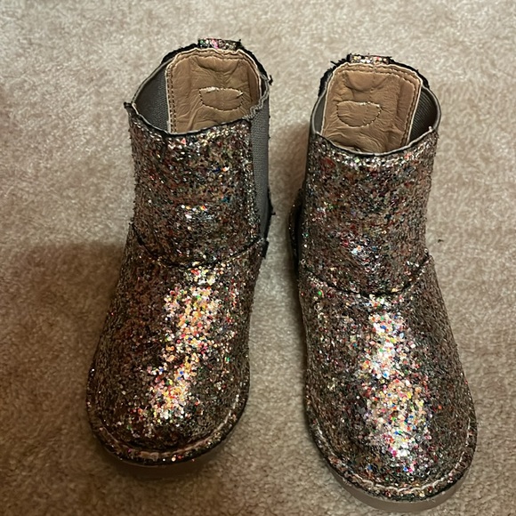 Crew cuts toddler girls sparkle Chelsea boots - Picture 2 of 4